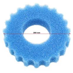 SunSun Ersatzteil für Druckteichfilter CPF-280/380/500 Schwamm blau, Teichdruckfilter UV-Lampe, 9000 l/h Teichfilteranlage, effiziente Wasserfilterung