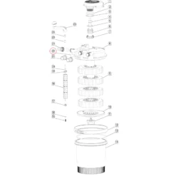 SunSun Ersatzteil für Druckteichfilter CPF-2500 Gummidichtung, effiziente Teichfilteranlage 6000 l/h, Teichdruckfilter mit UVC-Lampe