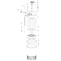 SunSun Ersatzteil für Druckteichfilter CPF-30000 Quarzrohr, Teichdruckfilter mit UVC-Lampe, 12000 l/h effiziente Teichfilteranlage