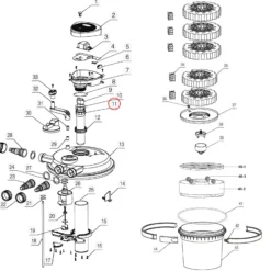 SunSun Ersatzteil für Druckteichfilter CPF-20000 Quarzrohr, Teichdruckfilter UVC-Lampe, effiziente Teichfilteranlage