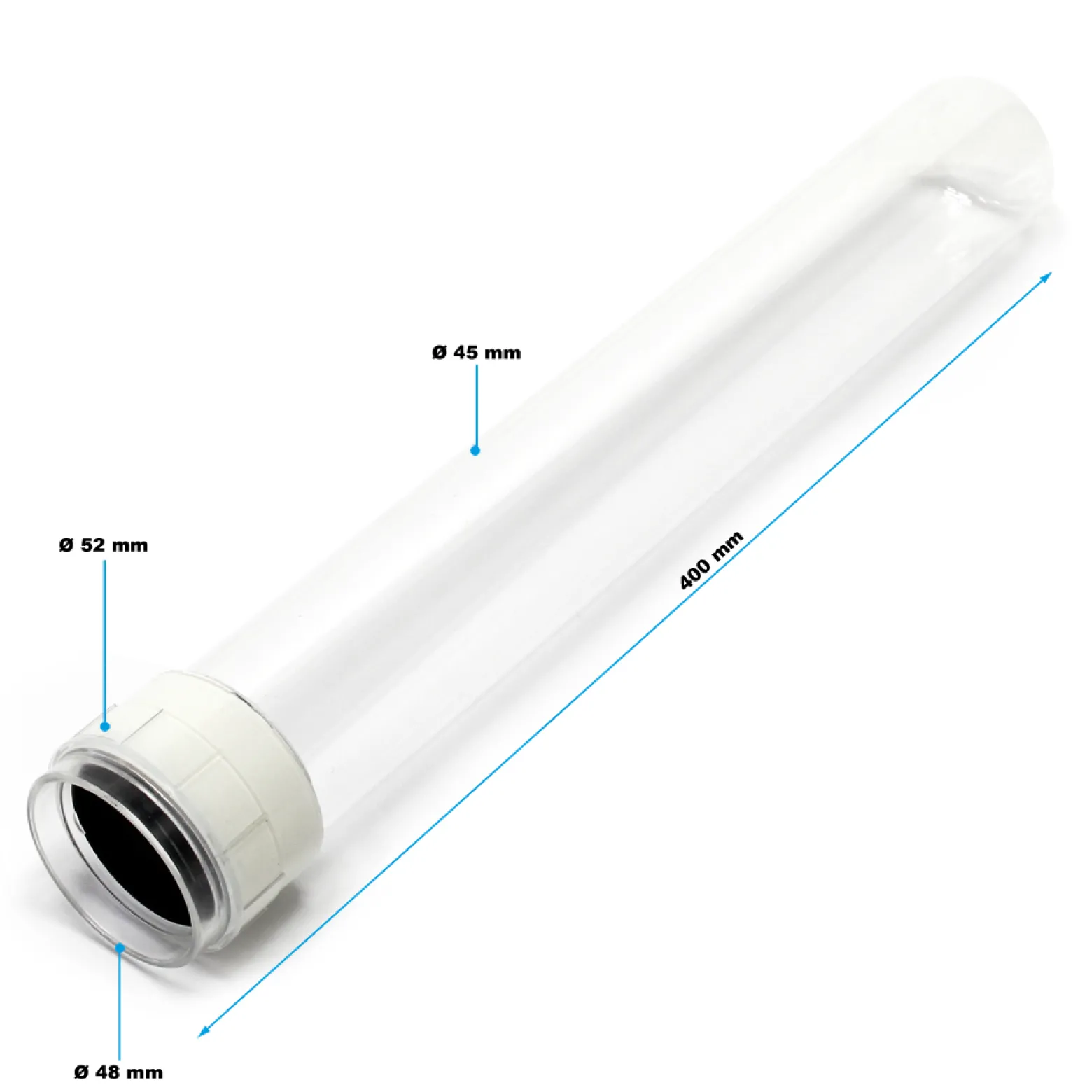 SunSun Ersatzteil für Druckteichfilter CPF-20000 Quarzrohr, Teichdruckfilter UVC-Lampe, effiziente Teichfilteranlage