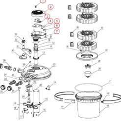 SunSun Ersatzteil für Druckteichfilter CPF-2500 Elektroanschluss-Einheit, effiziente Teichfilteranlage 6000 l/h, Teichdruckfilter mit UVC-Lampe