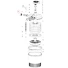 SunSun Ersatzteil für Druckteichfilter CPF-20000/30000 Ein- und Ausgangsschraube, Teichdruckfilter UV-Lampe, effiziente Teichfilteranlage
