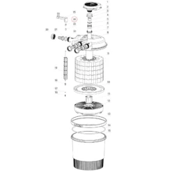 SunSun Ersatzteil für Druckteichfilter CPF-20000 Schaft Verbinder, Teichdruckfilter UVC-Lampe, effiziente Teichfilteranlage