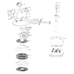 SunSun Ersatzteil für Druckteichfilter CPF-180/250 Regler-Mechanismus, Teichfilter mit UV-Lampe 11 W, Teichfilteranlage 10000 l/h