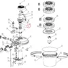SunSun Ersatzteil für Druckteichfilter CPF-2500 Quarzrohr, Teichdruckfilter mit UVC-Lampe, effiziente Teichfilteranlage 6000 l/h
