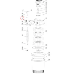 SunSun Ersatzteil für Druckteichfilter CPF-2500 Ein-/Ausgang Ø 32 mm, effiziente Teichfilteranlage 6000 l/h, Teichdruckfilter mit UVC-Lampe