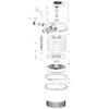 SunSun Ersatzteil für Druckteichfilter CPF-20000/30000 Ein-/Ausgang Ø 38 mm, Teichdruckfilter UVC-Lampe, effiziente Teichfilteranlage