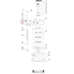 SunSun Ersatzteil für Druckteichfilter CPF-2500 O-Ring 5, effiziente Teichfilteranlage 6000 l/h, Teichdruckfilter mit UVC-Lampe