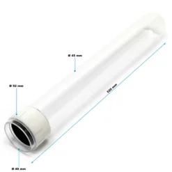 SunSun Ersatzteil für Druckteichfilter CPA-Serie Quarzglas-Hülse, Teichdruckfilter UVC-Lampe, Teichfilteranlage hohe Wasserdurchlaufmenge