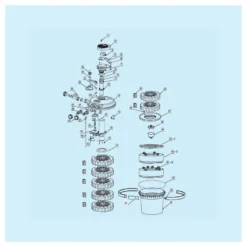 SunSun Ersatzteil für Druckteichfilter CPF-15000 Spannring, Teichdruckfilter UV-Lampe 18 W, Teichfilteranlage 10000 l/h, effiziente Wasserfilterung