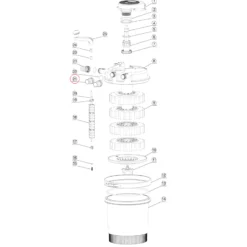 SunSun Ersatzteil für Druckteichfilter CPF-2500 Ein-/Ausgang Ø 20 mm, effiziente Teichfilteranlage 6000 l/h, Teichdruckfilter mit UVC-Lampe