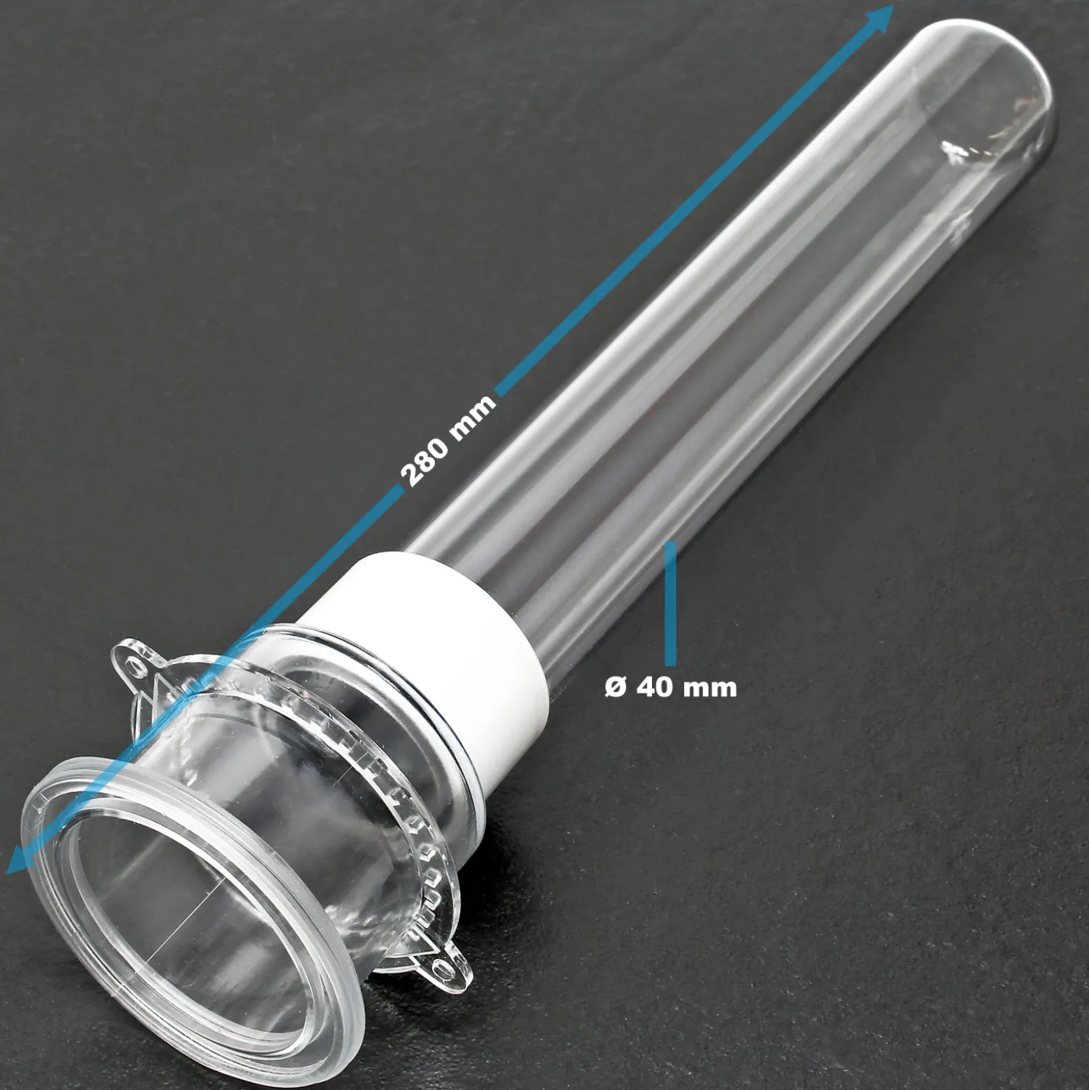 SunSun Ersatzteil für Druckteichfilter CPF-380 Quarzglas-Hülse, Teichdruckfilter UVC-Lampe, Teichfilteranlage 12000 l/h, effiziente Wasserfilterung