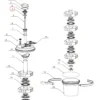 SunSun Ersatzteil für Druckteichfilter CPF-280/380/500 O-Ring 3, Teichdruckfilter UVC-Lampe, 9000 l/h Teichfilteranlage, effiziente Wasserfilterung