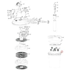 SunSun Ersatzteil für Druckteichfilter CPF-180 Filterbehälter, Teichdruckfilter UV-Lampe 11 W, Teichfilteranlage 9000 l/h, effiziente Wasserfilterung
