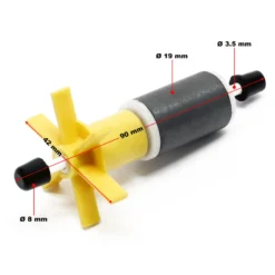 SunSun Ersatzteil für HW-303 Aquarium Außenfilter - Pumpenwelle, Impeller für Aquariumfilter, Rotor für Aquariumpumpe