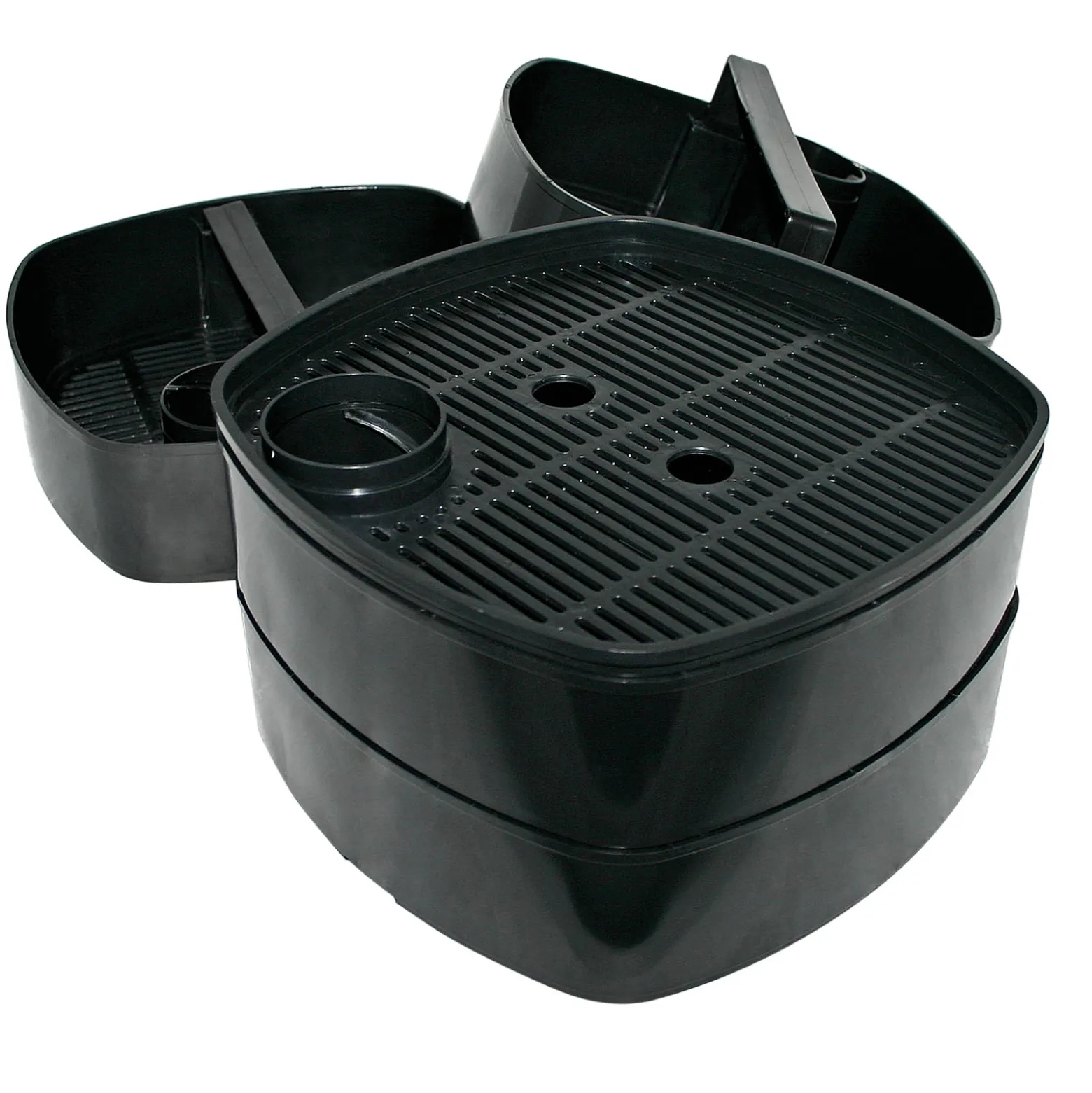 SunSun Ersatzteil für HW-304 Aquarium Außenfilter – Filterkörbe mit Griffen und Abdeckplatte – schwarz – Filtermaterial für Aquarium Aquaristik