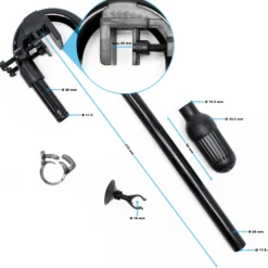 SunSun Ersatzteil für HW-404B Aquarium Außenfilter - Ansaugung Set, Ansaugungsset für Aquariumfilter inkl. Ansaugkorb, Schlauchschelle, Saughalter, Fixierungsklemme und Ansaugbogenrohr