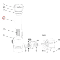 SunSun Ersatzteil für Schwimmbadpumpe Filterschwamm, leistungsstarke Poolfilteranlage, Filterpumpe mit hoher Förderleistung, robuste Pool Pumpe