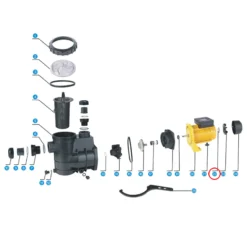 SunSun Ersatzteil für Schwimmbadpumpe O-Ring 4, 550 W Poolfilteranlage, Filterpumpe 13000 l/h, Poolpumpe mit Schwimmerschalter, robuste Pumpe für Pool
