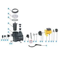 SunSun Ersatzteil für Schwimmbadpumpe Dichtung 4, 550 W Poolfilteranlage, Poolpumpe mit Schwimmerschalter, Filterpumpe 13000 l/h