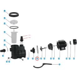 SunSun Ersatzteil für Schwimmbadpumpe Dichtung 3, 220 W Poolfilteranlage, Pool Pumpe mit Schwimmerschalter, Filterpumpe 5000 l/h