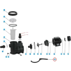 SunSun Ersatzteil für Schwimmbadpumpe Spannwerkzeug, 220 W Poolfilteranlage, Filterpumpe 5000 l/h, Pool Pumpe mit Schwimmerschalter