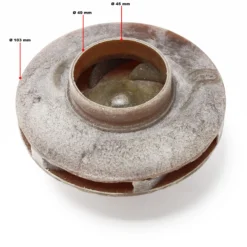 SunSun Ersatzteil für Schwimmbadpumpe Impeller, Flügelrad für 750 W Poolfilteranlage, Filterpumpe 14500 l/h, Pool Pumpe mit Schwimmerschalter