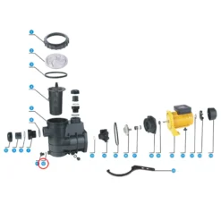 SunSun Ersatzteil für Schwimmbadpumpe Dichtung 3, 550 W Poolfilteranlage, Poolpumpe mit Schwimmerschalter, Filterpumpe 13000 l/h