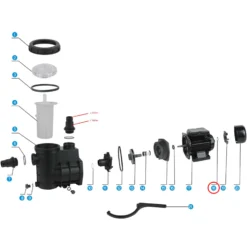 SunSun Ersatzteil für Schwimmbadpumpe O-Ring 3, 220 W Poolfilteranlage, Filterpumpe 5000 l/h, Pool Pumpe mit Schwimmerschalter