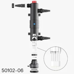 SunSun Ersatzteil für Teichklärer CUV-236 - UV-C Lampe 36 W - Ersatz Leuchtmittel für Vorklärgerät für Teichfilter & Teichpumpe, Wasserklärer mit UV-Lampe, Lichtfilter zur Algenbekämpfung