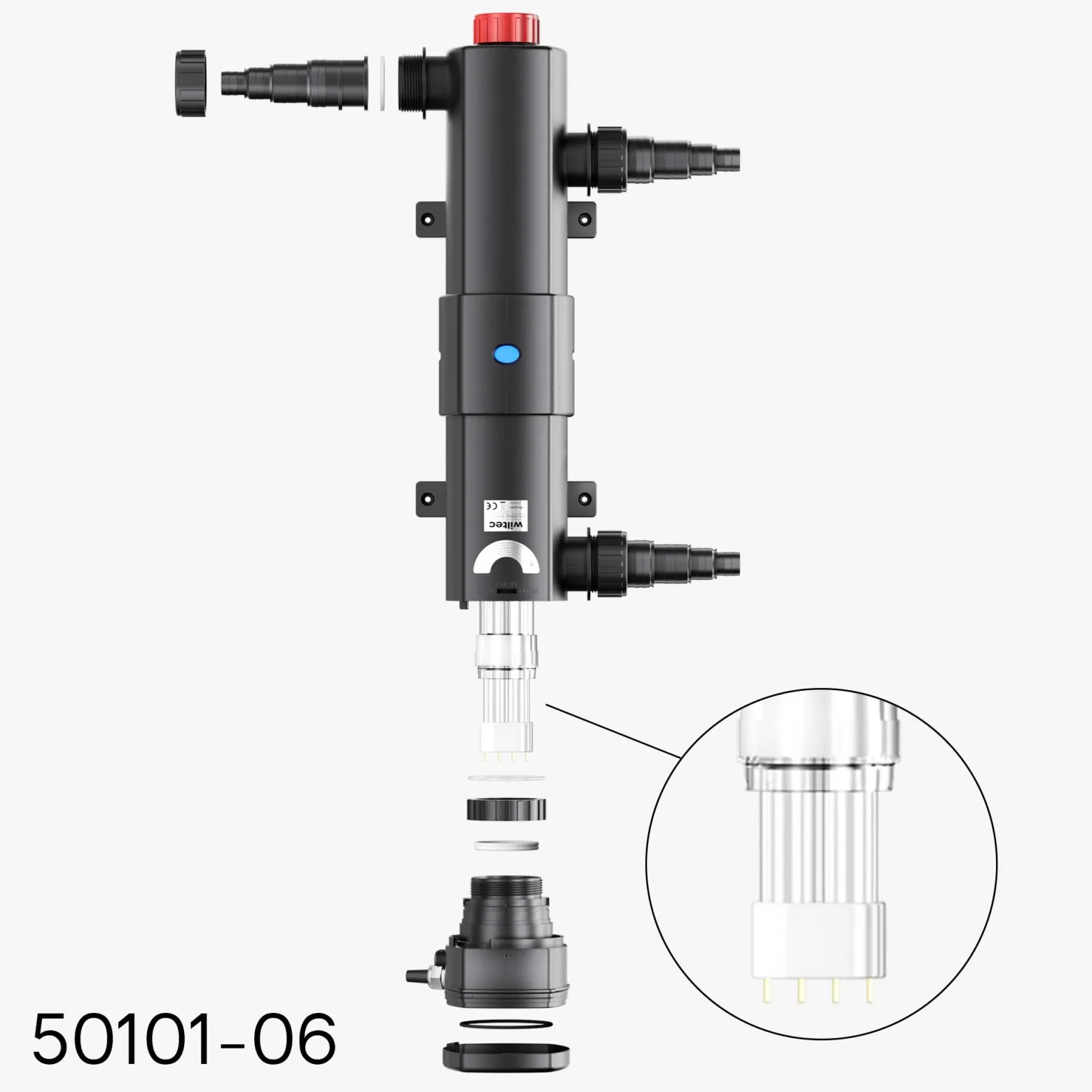 SunSun Ersatzteil für Teichklärer CUV-224 - UV-C Lampe 24 W - Ersatz Leuchtmittel für Vorklärgerät für Teichfilter & Teichpumpe, Wasserklärer mit UV-Lampe, Lichtfilter zur Algenbekämpfung