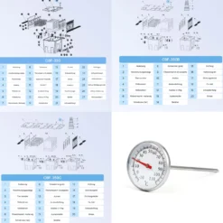 SunSun Ersatzteil Thermometer für Bio Teichfilter CBF-350B - Durchlauffilter Teich bis 60.000 L Teichvolumen - bis 10000 l/h - 2 Kammer-System Teich Filter Biofilter Koiteich