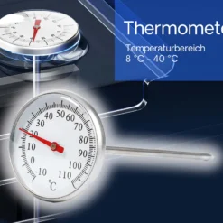 SunSun Ersatzteil Thermometer für Bio Teichfilter CBF-350B - Durchlauffilter Teich bis 60.000 L Teichvolumen - bis 10000 l/h - 2 Kammer-System Teich Filter Biofilter Koiteich