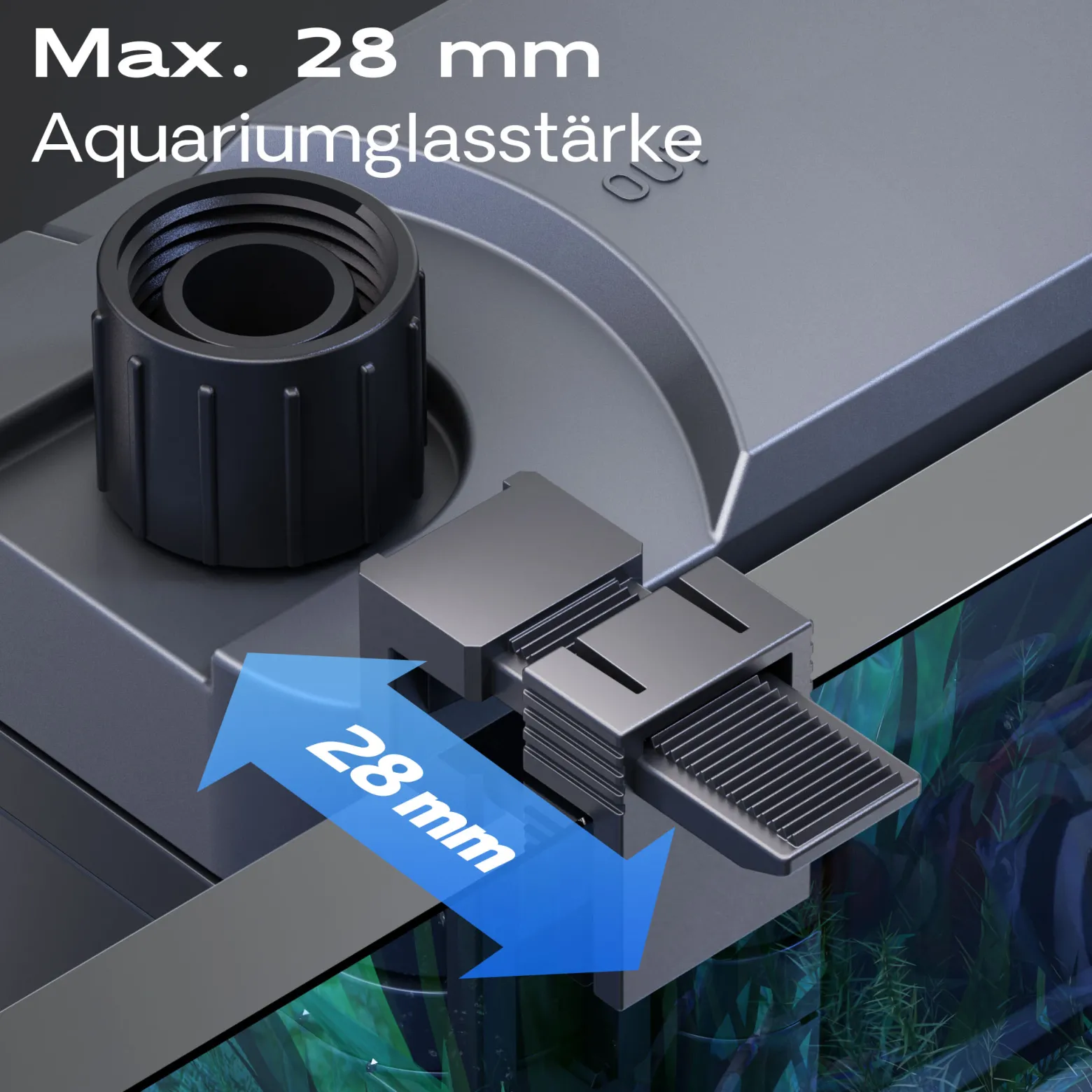 SunSun HBL-803 Hang On Filter Aquarium Anhängefilter 500l/h 6 W für Aquarien bis 150 Liter