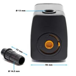 SunSun HJ-731 ECO Aquarium Pumpe 550 L/h 10 W kleine Aquariumpumpe 74×52×67 mm mit regulierbarem Durchfluss für Mini Aquarium
