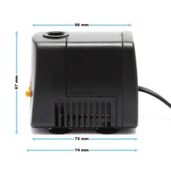 SunSun HJ-731 ECO Aquarium Pumpe 550 L/h 10 W kleine Aquariumpumpe 74×52×67 mm mit regulierbarem Durchfluss für Mini Aquarium