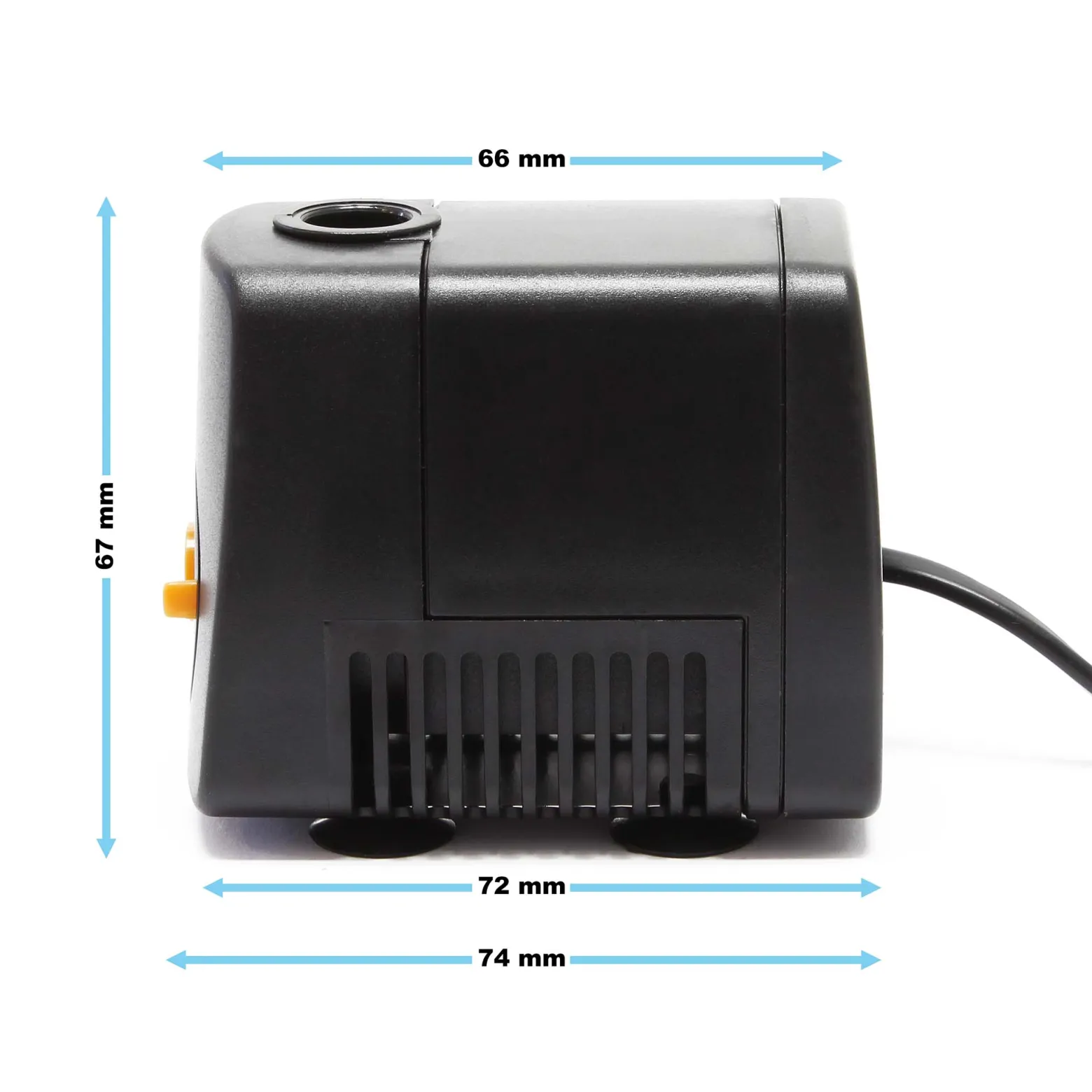 SunSun HJ-731 ECO Aquarium Pumpe 550 L/h 10 W kleine Aquariumpumpe 74×52×67 mm mit regulierbarem Durchfluss für Mini Aquarium