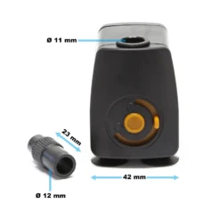 SunSun HJ-531 ECO Aquarium Pumpe 300 L/h 5 W kleine Aquariumpumpe 61x42x60 mm mit regulierbarem Durchfluss für Mini Aquarium