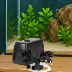 SunSun HJ-542 ECO Aquarium Pumpe 400 L/h 5 W kleine Aquariumpumpe mit Filterschwamm und Sauerstoffschlauch für Mini Aquarium