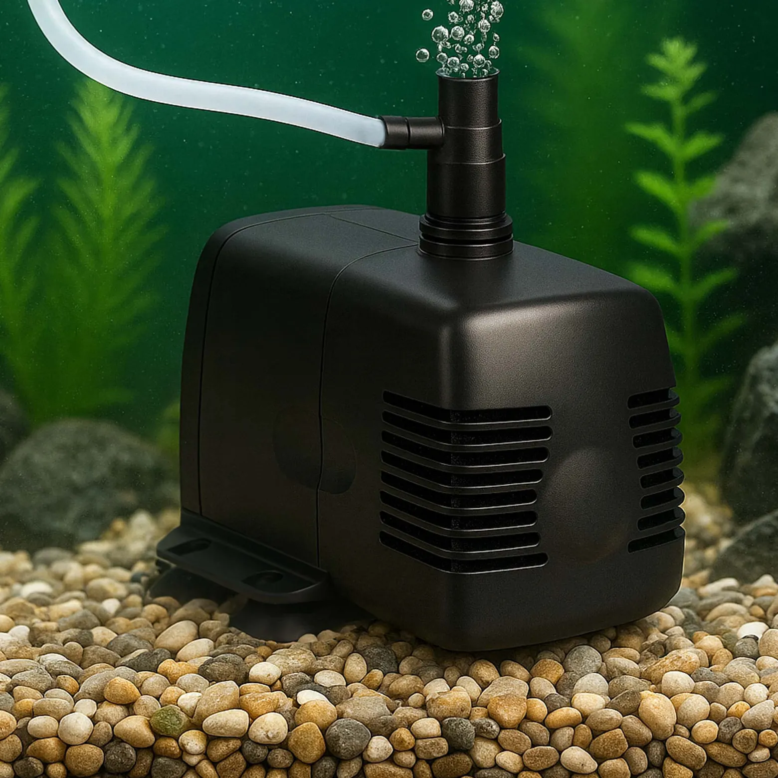 SunSun HJ-542 ECO Aquarium Pumpe 400 L/h 5 W kleine Aquariumpumpe mit Filterschwamm und Sauerstoffschlauch für Mini Aquarium