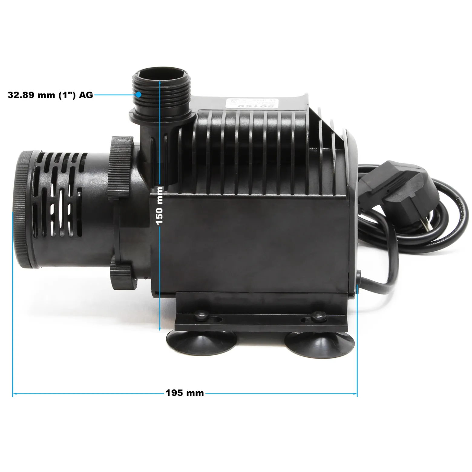 SunSun HJ-5000 ECO Teichpumpe 4000 l/h / 65 W Filterpumpe Bachlaufpumpe für Koiteiche Gartenteichpumpe Teichfilterpumpe Umwälzpumpe