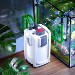 SunSun HW-702B Aquariumaußenfilter 1000 L/h 24 W mit 9 W UVC und 3 Stufen Filter Aquarium
