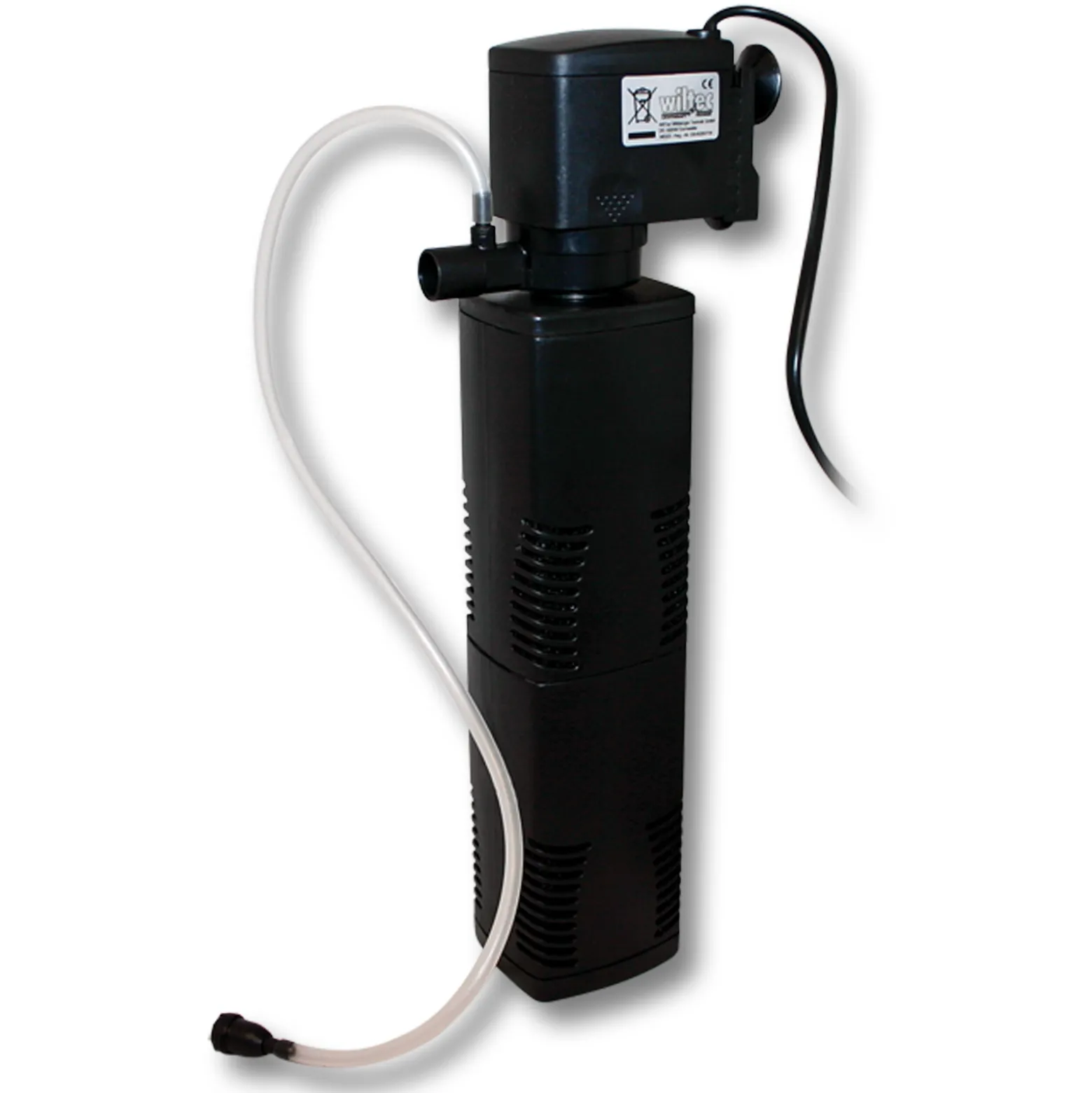 SunSun JP-025F Strömungspumpe 1600l/h 35W Aquarium Pumpe mit 2-stufigem Aquarium Filter und 45° schwenkbarer Düse für Süßwasser Aquarium