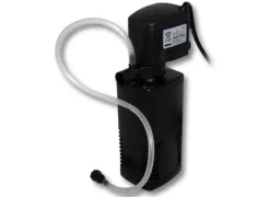 SunSun JP-022F Strömungspumpe 600l/h 8W Aquarium Pumpe mit 1-stufigem Aquarium Filter und 45° schwenkbarer Düse für Süßwasser Aquarium