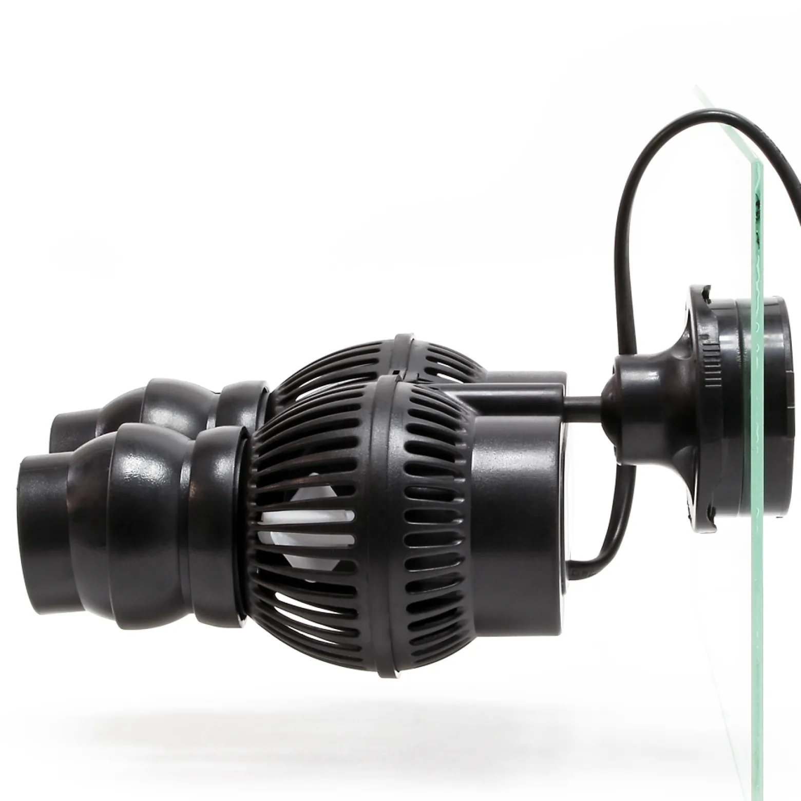 SunSun JVP-202AB Strömungspumpe 12000 l/h 24 W Aquarium Pumpe mit 2 schwenkbaren Düsen, Saugnapf und Magnethalter zur einfachen Befestigung