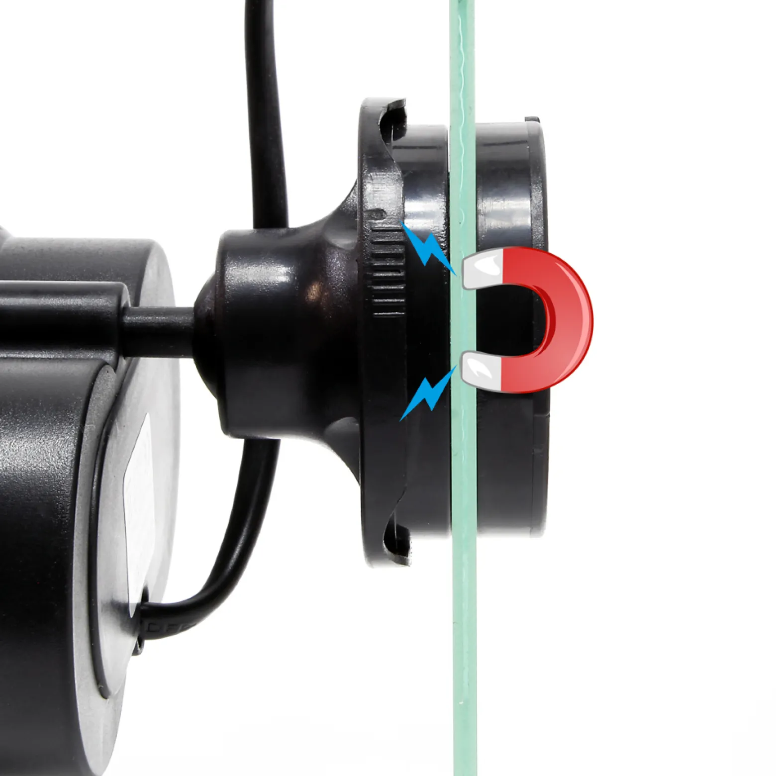SunSun JVP-202AB Strömungspumpe 12000 l/h 24 W Aquarium Pumpe mit 2 schwenkbaren Düsen, Saugnapf und Magnethalter zur einfachen Befestigung