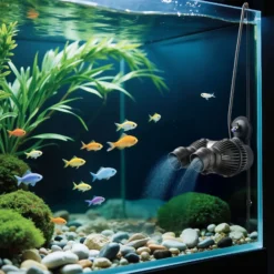 SunSun JVP-202A Strömungspumpe 12000 l/h 24 W Aquarium Pumpe mit 2 schwenkbaren Düsen und Saugnapf zur einfachen Befestigung