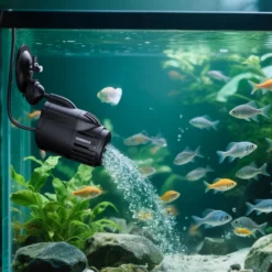 SunSun JVP-110A Strömungspumpe 2000 l/h 3 W Aquarium Pumpe mit 1 schwenkbaren Düse und Saugnapf zur einfachen Befestigung