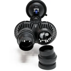 SunSun JVP-201A Strömungspumpe 6000 l/h 12 W Aquarium Pumpe mit 2 schwenkbaren Düsen und Saugnapf zur einfachen Befestigung